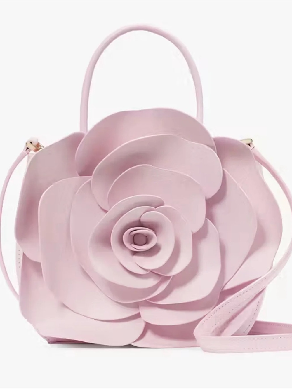 kate spade Blush Pink Floral Applique Mini Satchel